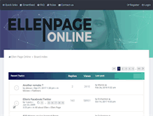 Tablet Screenshot of board.ellenpage.org
